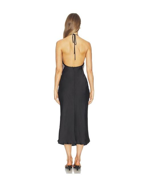 Free People Black Citrine Midi Dress