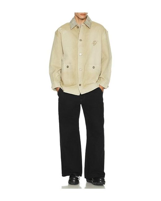 MADFRENZY White Work Jacket for men