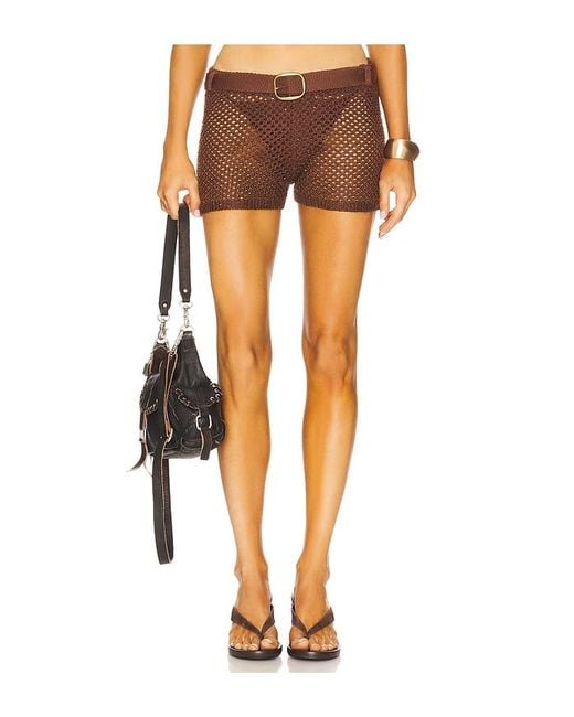 superdown Orange Tullia Short