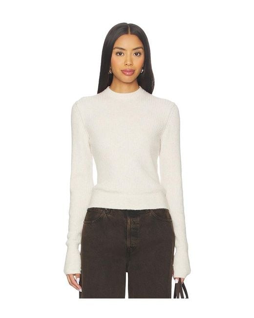 Free People White Even After Pullover