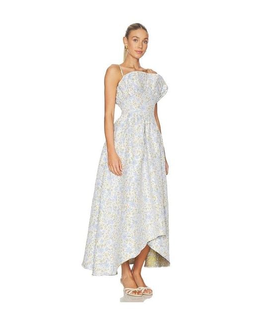 Elliatt White Floralie Strapless Gown