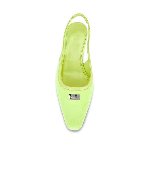 Dirt Yellow Slingback Heel