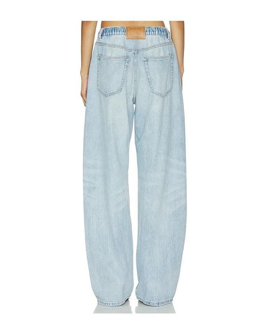 Alexander Wang Blue Balloon Jogger With Crystal Drawcord