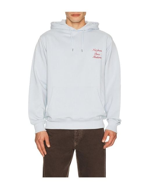 Drole de Monsieur White Le Hoodie Slogan Calligraphy for men