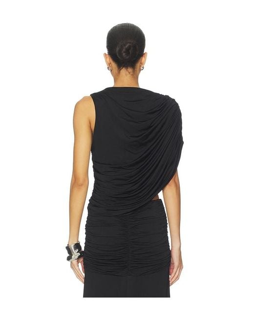 Amanda Uprichard Black Leo Top