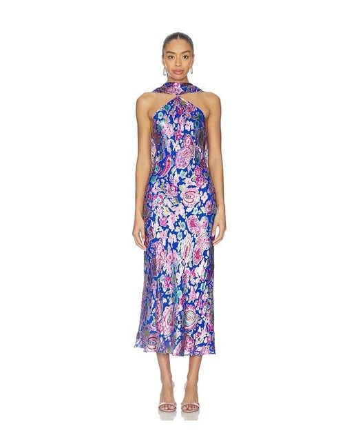 Rixo Blue Hayley Dress