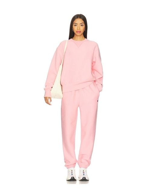 Champion Pink Essentials Reverse Weave Cinched Bottom Sweatpant