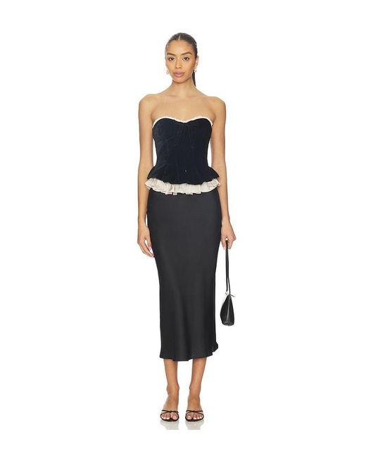 LPA Black Lauretta Corset Top