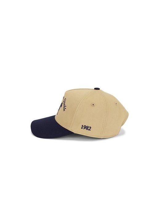 Siegelman Stable Blue Five Panel Hat for men