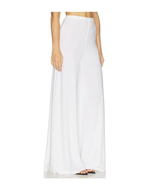 Norma Kamali White X Lifestyle Bias Pant