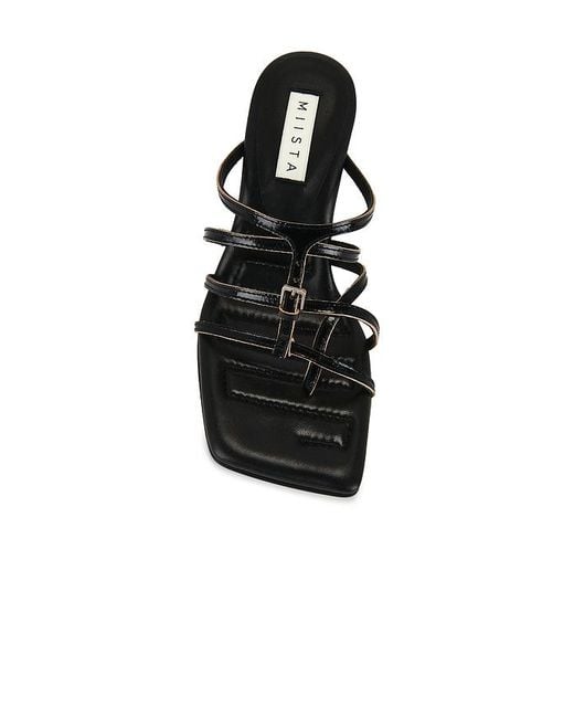 Miista Black Koya Stappy Sandal