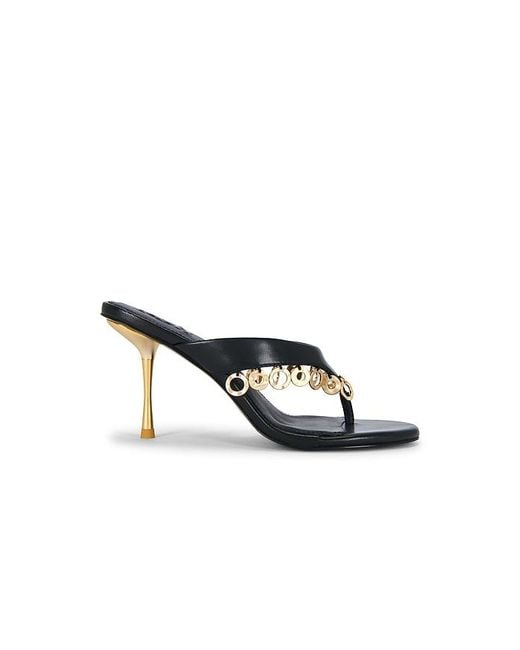 Cult Gaia Black Stella Embellished Sandal