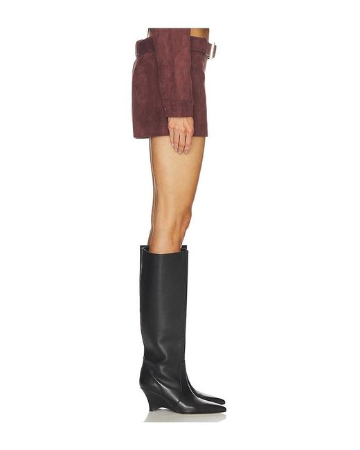 Nakedvice Multicolor The Martha Faux Suede Skirt