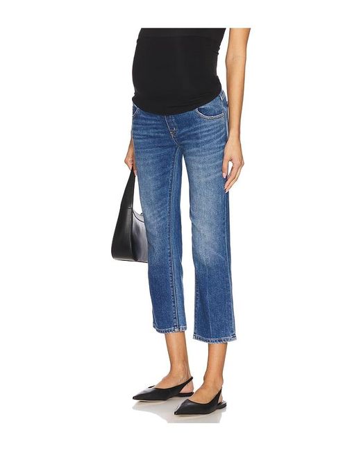 HATCH Blue The Over The Bump Straight Maternity Jeans