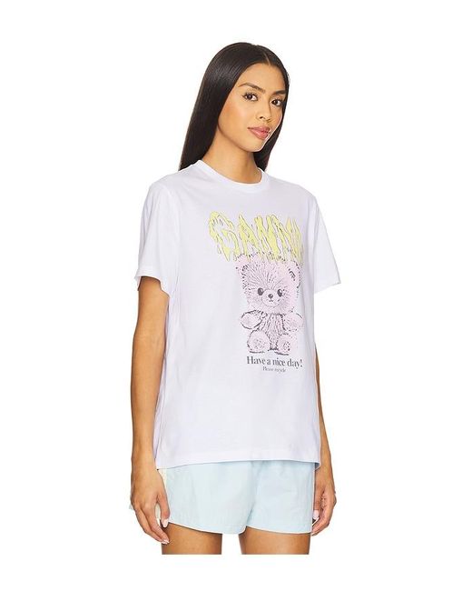 Ganni Teddy トップ White