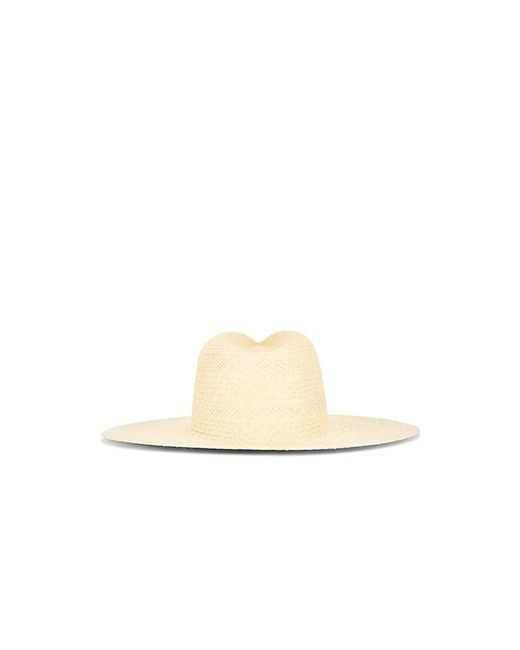 Janessa Leone White Capri Fedora Hat