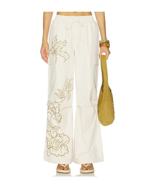 Juliet Johnstone White Cotton Parachute Pant
