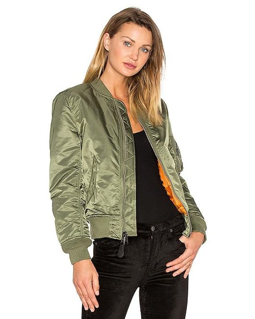 Alpha Industries Green Ma-1 Bomber Jacket (heritage)