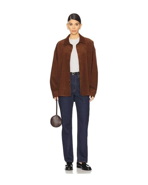 WAO Brown Oversized Corduroy Shirt