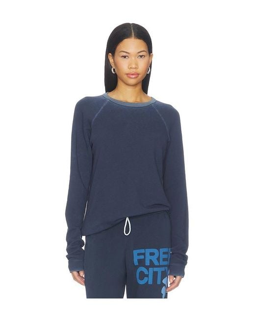 Freecity Blue Lucky Rabbits Sweatshirt
