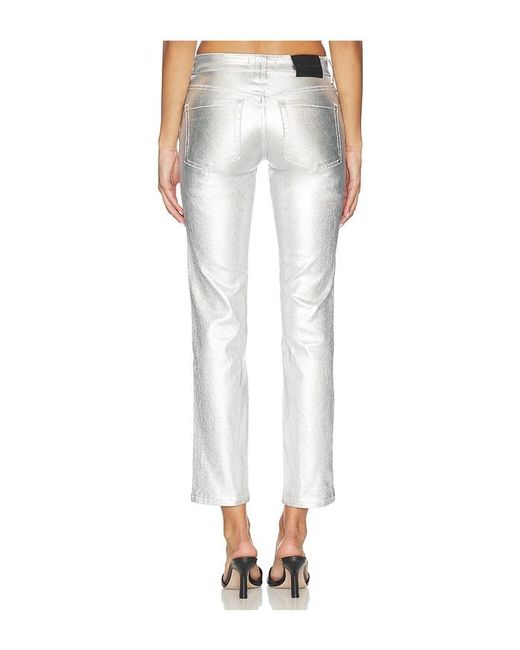 Free People White X We The Free Oracle Metallic Pant