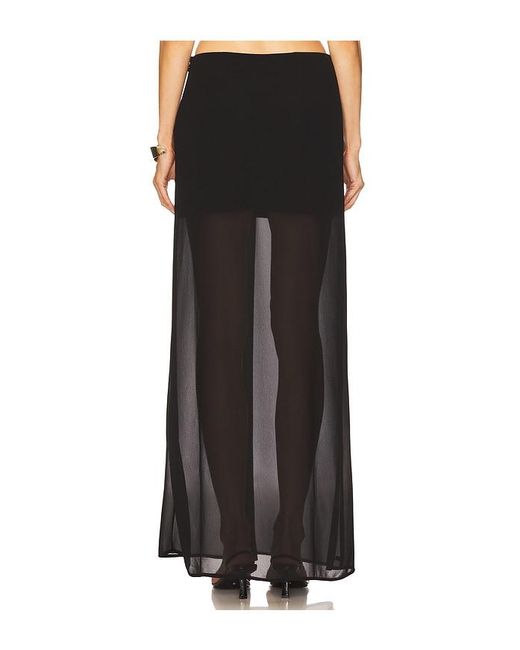House of Harlow 1960 Black X Revolve Cameron Maxi Skirt