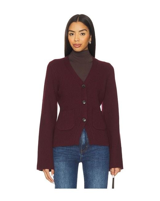 Pistola Purple Aeron V-Neck Cardigan