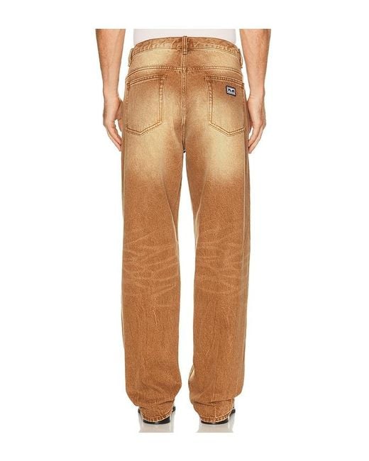Obey Brown Boxcar Straight Leg Jeans for men