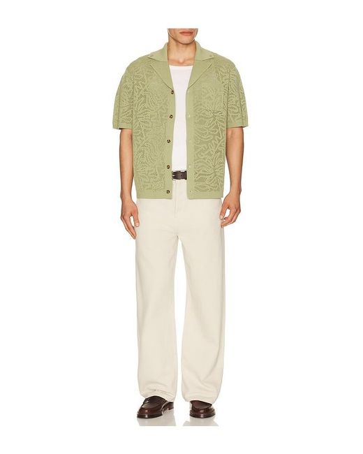 Drole de Monsieur Green Chemise Maille Dentelle for men