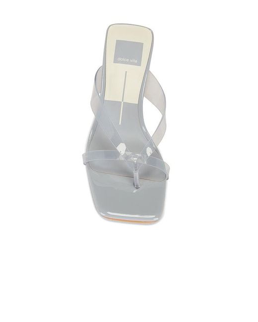 Dolce Vita White Brevel Vinyl Thong Sandal