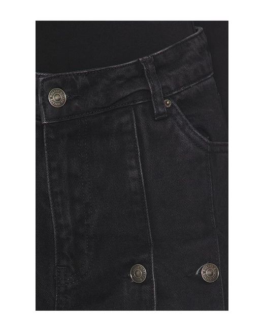ROTATE BIRGER CHRISTENSEN Black Dixie Button Wide Leg