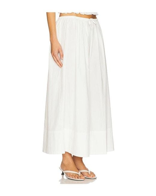 Pistola White Noelle Poplin Maxi Skirt