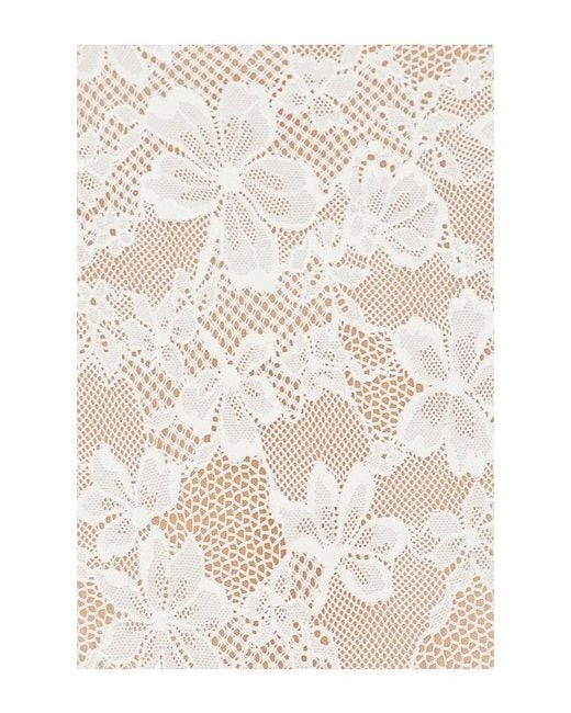 Fleur du Mal White Le Stretch Lace Racer Tank Dress