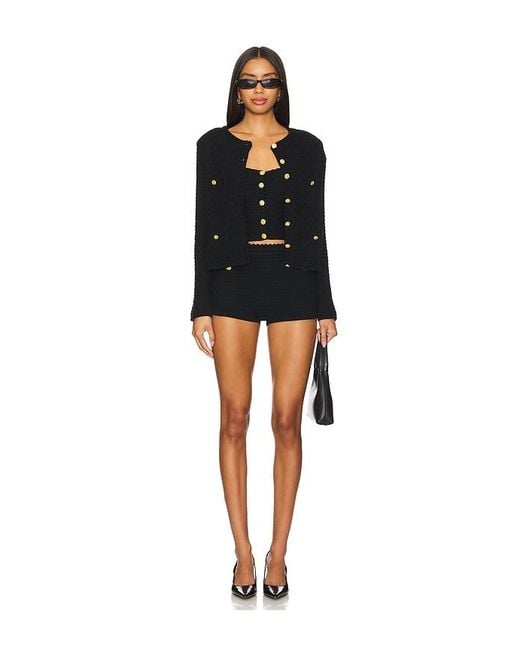 MAJORELLE Black Evaline Top