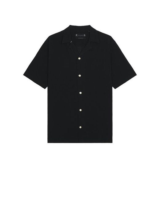AllSaints Black Valley Shirt for men