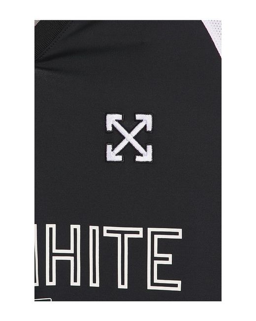 Off-White c/o Virgil Abloh Black Eagle Team Soccer Jersey for men