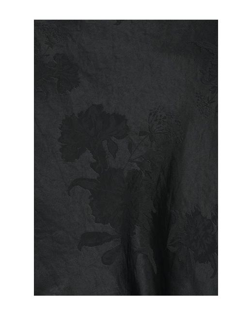 For Love & Lemons Black Adrift Satin Halter Mini Dress