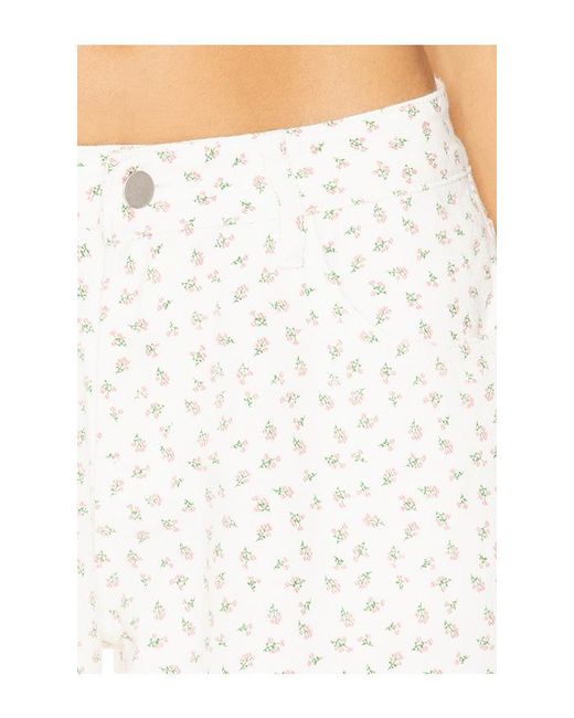 MORE TO COME White Brya Floral Jean