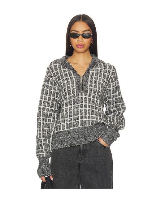 Varley Black Furley Half Zip Knit