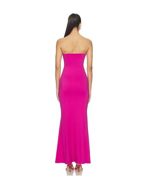 superdown Pink Saphira Strapless Gown