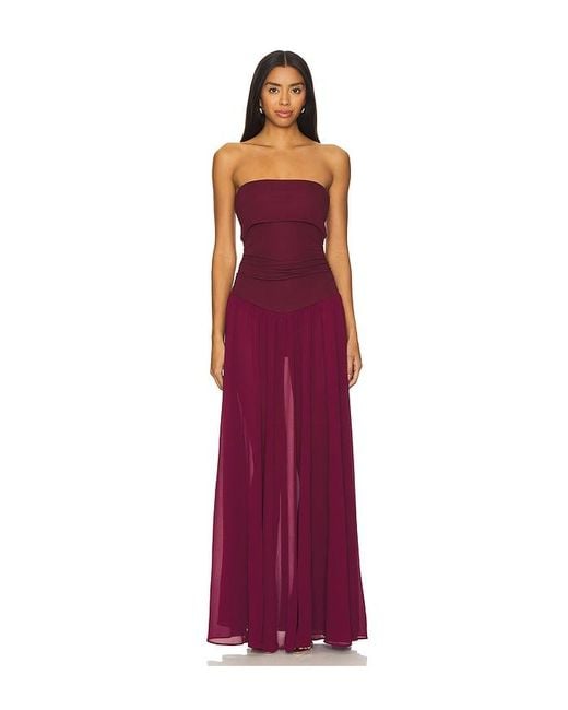 Camila Coelho Red Minji Maxi Dress