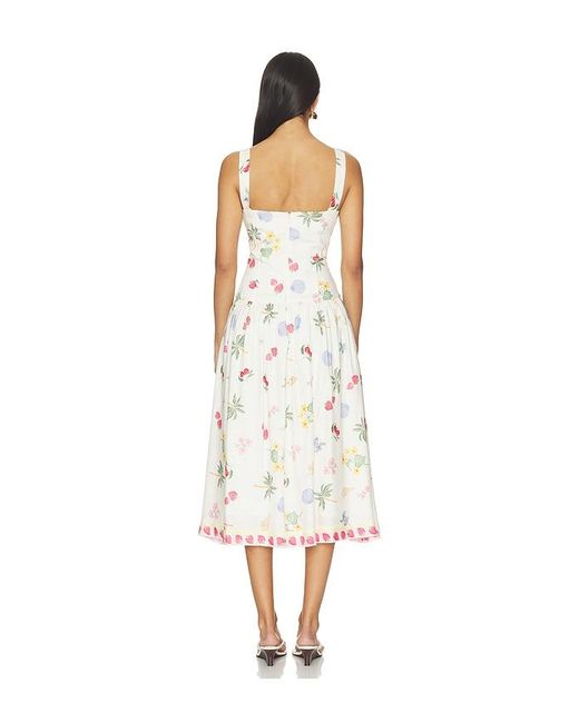 Amanda Uprichard White Soho Midi Dress