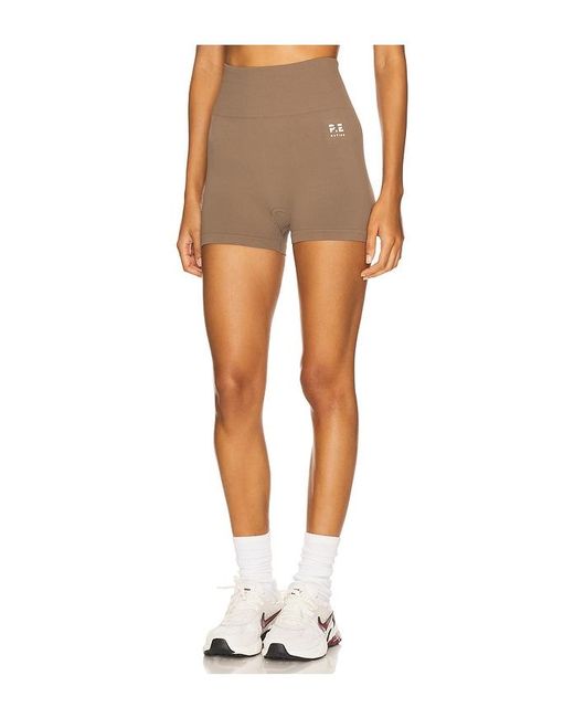 P.E Nation White Restore Seamless 2.5 Inch Bike Short