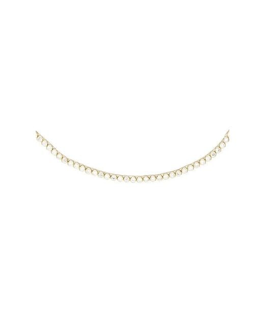 Shashi Metallic Bezel Tennis Necklace