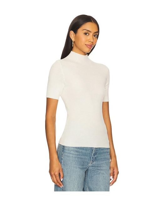 Theory Blue Leenda Solid Regal Top