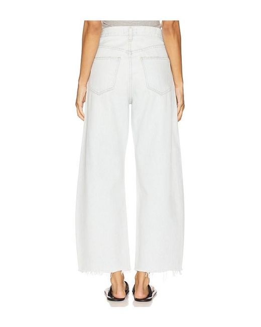 Agolde White Low Curve Fray Jeans