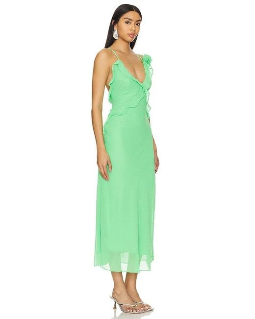 Bardot Green X Revolve Olea Maxi Dress