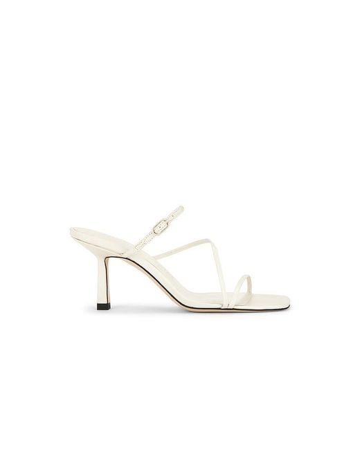 STUDIO AMELIA White Bias Wrap 70 Heel