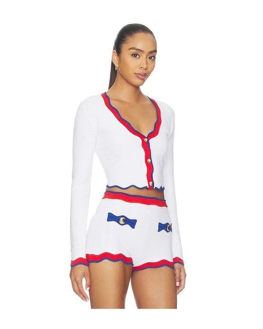 retroféte White Orlaithe Knit Cardigan