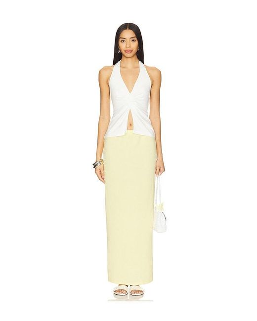 Top Halter Callie En Color Blanco Talla En LSPACE de color Natural